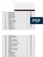 Price List