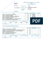 Reporte de Notas