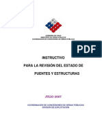 Instructivo para La Revisión Del Estado de Puentes y Estructuras - MOP - Julio 2007