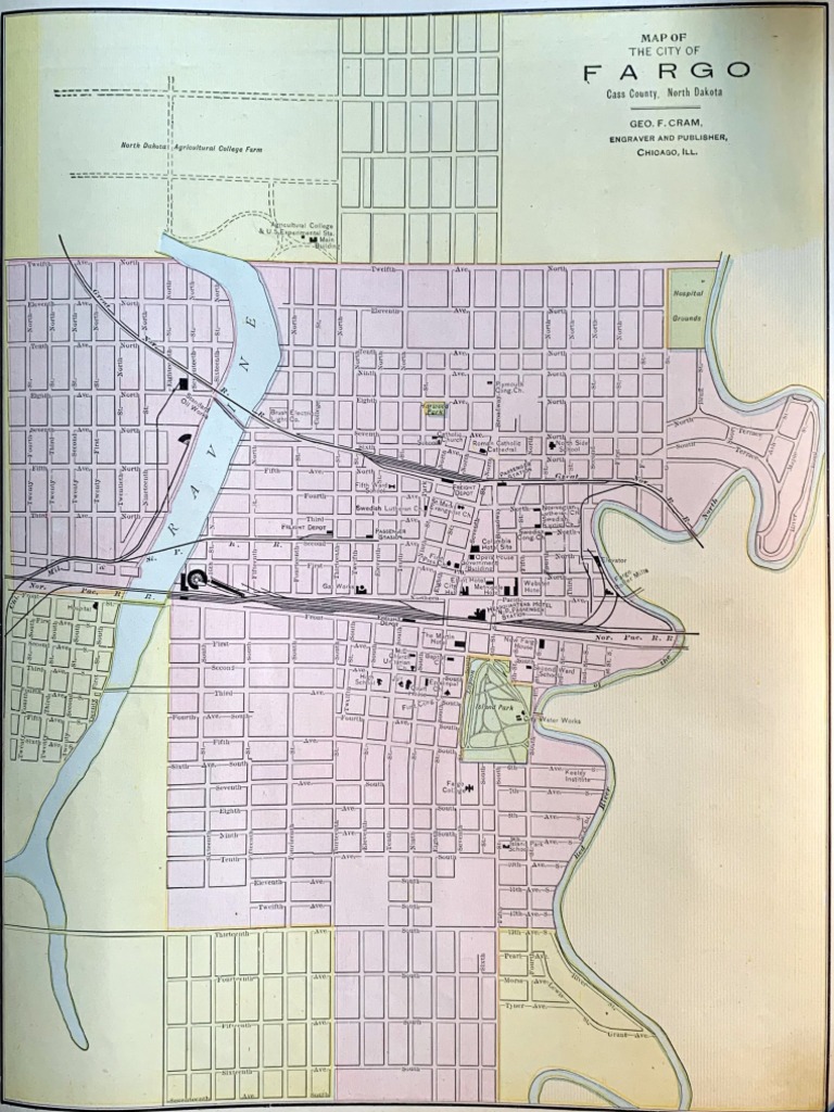 Map of Fargo 1898 PDF