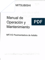 Manual de Operacion y Mnatenimiento Mitsubishi MF31D