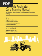 Pesticide Applicator Core Training Manual