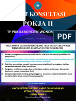 Paparan Rakon - Program Prioritas Pokja II 2023