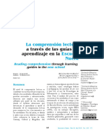 La Comprensión Lectora Escuela Nueva: A Través de Las Guías de Aprendizaje en La