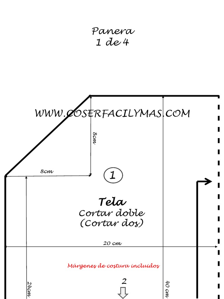 Moldes para Paneras de Tela Gratis | PDF | Hogar, jardinería y bricolaje