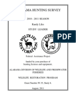 2010-2011 Alabama Hunting Survey Report