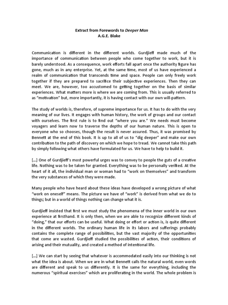 Insights from Deeper Man Forewords | PDF | Metaphysics | Philosophical ...