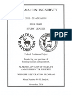 2015-2016 Alabama Hunting Survey Report