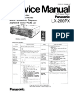 Panasonic LX-200PX - EN - Service - Manual - Scan