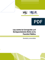 Ley Contra La Corrupción y El Enriquecimiento Ilícito en La Función Pública Anotada y Concordada