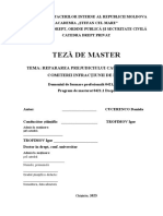 Teza de Master-Repararea Rpejudiciului Cauzat În Urma Comiterii Infracțiunii de Furt.