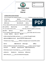 Final Revision Sheet Prep2 Omran