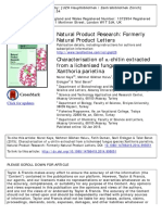 32-Characterisation of α-chitin extracted from fungus IR RX ATG MEB