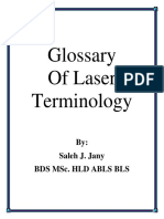 Glossary of Laser Terminology