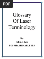 Glossary of Laser Terminology