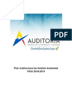 Plan Institucional de Gestión Ambiental - PIGA 2018 - 2019