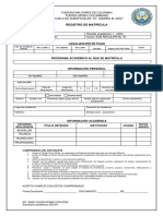 Formato Matricula Sub 97