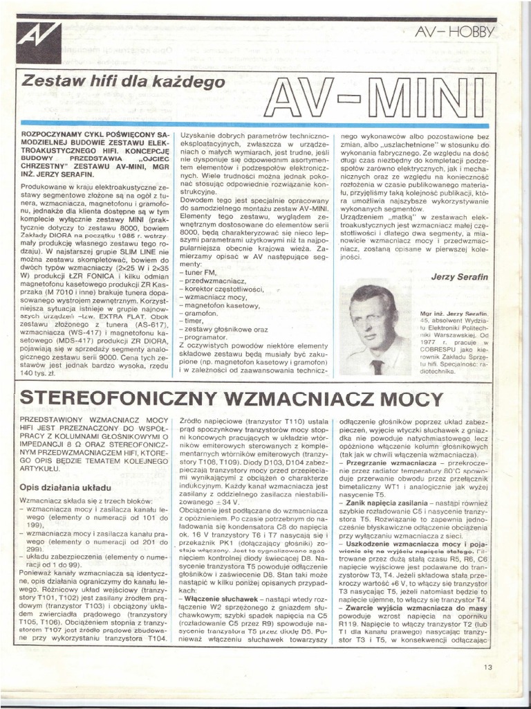 AV-mini Wzmacniacz 2x30W | PDF