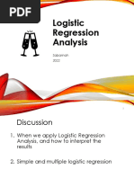 Logistic Regression Analysis 2022