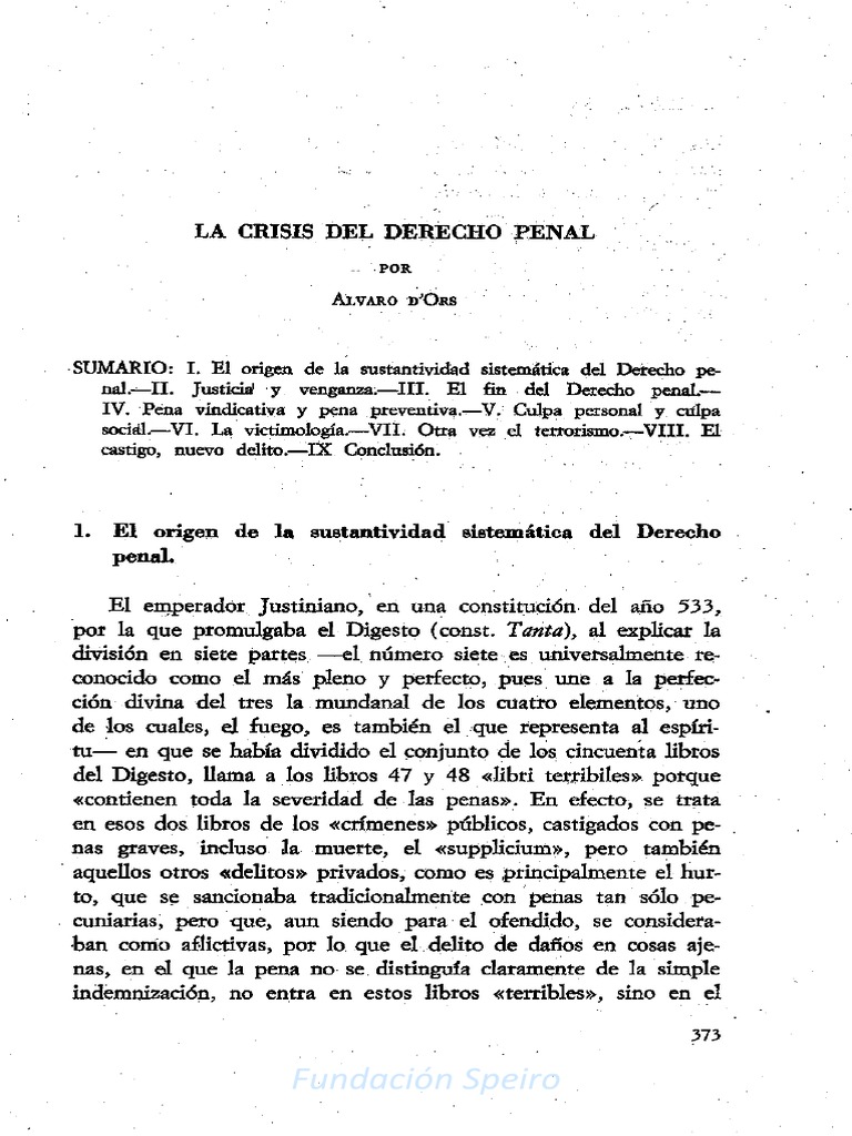 Crisis y Evolución del Derecho Penal | PDF | Derecho penal | Castigos