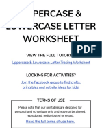 The Craft at Home Family Uppercase Lowercase Letters Worksheets