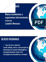 SLIDE - Organismos internacionais e blocos econômicos