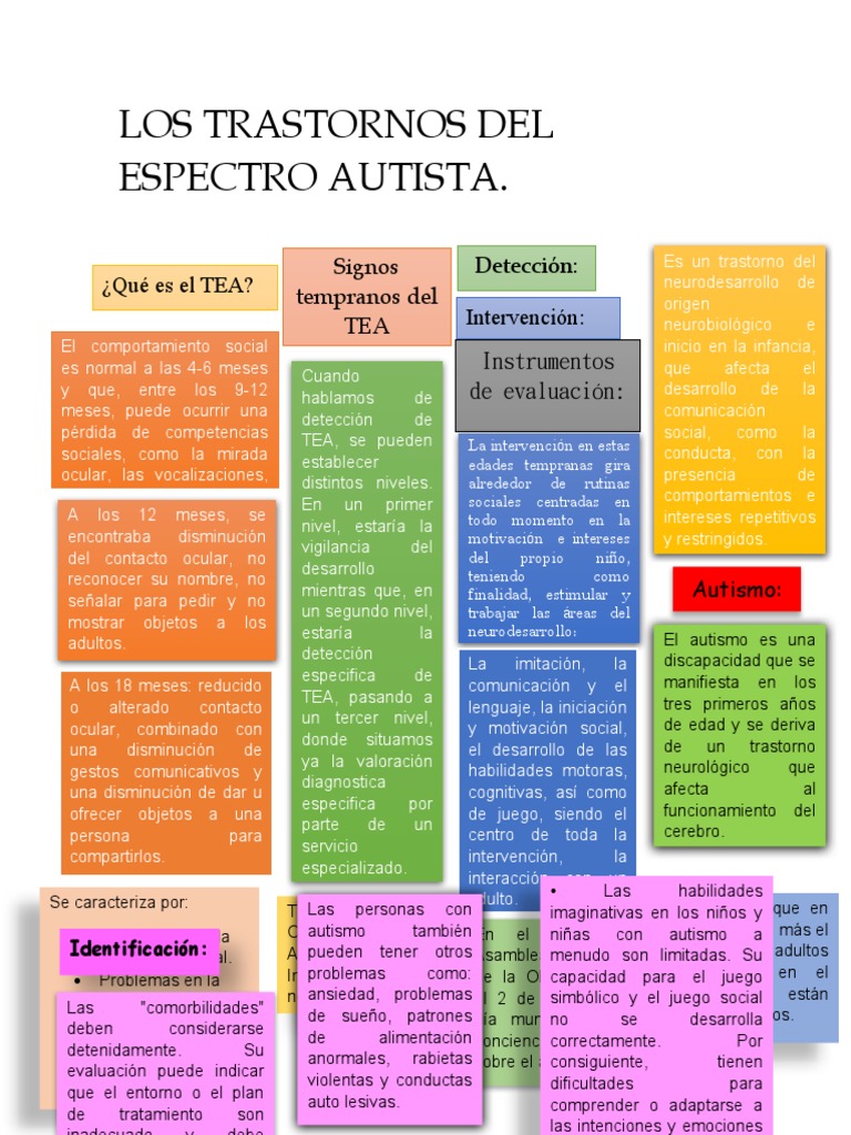 Trastornos del Espectro Autista: Guía Completa | PDF | Espectro autista ...