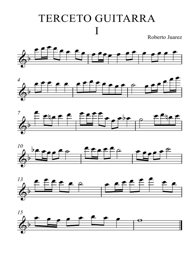 Terceto Guitarra I - Partitura Completa | PDF