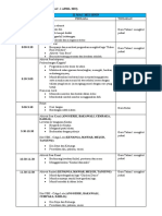 Jadual Transisi Minggu 1