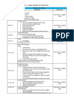 Jadual Transisi Minggu 2