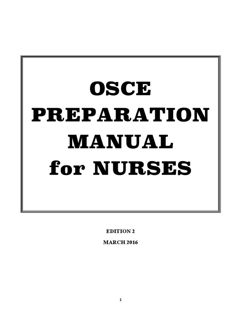 OSCE March2016 PDF Nursing Pain
