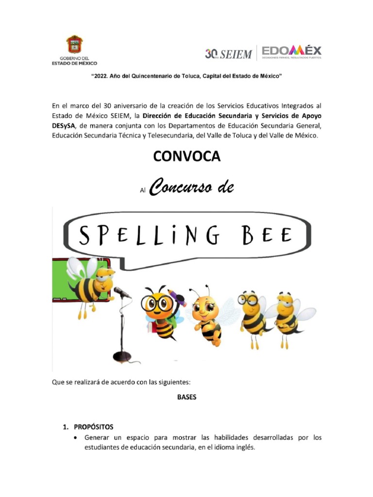 3 Spelling Bee PDF