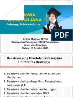 Beasiswa Pascasarjana Peluang Dan Mekanisme