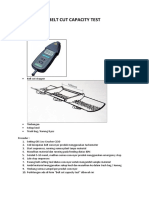 Prosedur Belt Cut Capacity Test