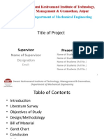 V - Project Presentation Template For VII Semester