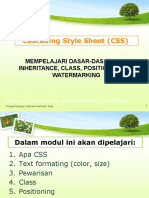 Cascading Style Sheet (CSS) : Mempelajari Dasar-Dasar CSS: Inheritance, Class, Positioning Dan Watermarking