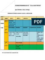 HORARIO SEMANA 2° ABRIL (12 Al 16)