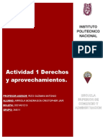 U2 A2 - Arriola Cristopher - Derechos y Aprovechamientos