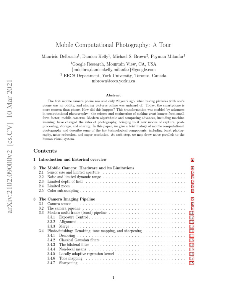 A Tour of Mobile Photography | PDF | Color Balance | Camera