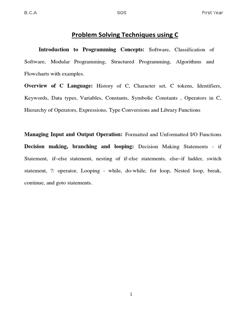 Unit 2 PDF Data Type Programming