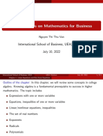 LectureNotes On Maths4Biz