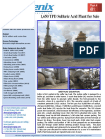 Sulfuric Acid Plant 1 650 TPD 2285