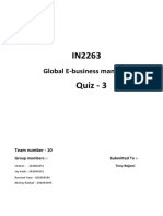 IN2263 Assignment QuizIII
