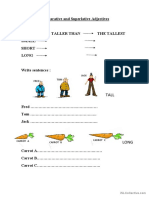 Comparative and Superlative Adjectives Worksheet