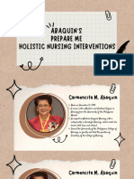 Abaquin's Prepare Me Holistic Nursing Interventions - Kilapio and Celedio