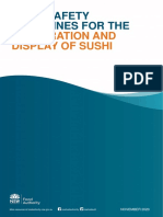 FI366 2011 - Food Safety Guidelines For The Preparation and Display of Sushi