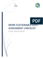 MSME Sustainable (ZED) Assessment Framework Silver - Mo. 9173173085