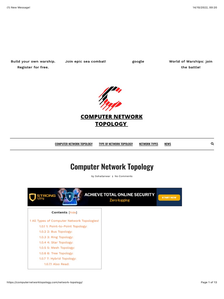 Computer Network Topology - Network Topology Advantages & Disadvantages