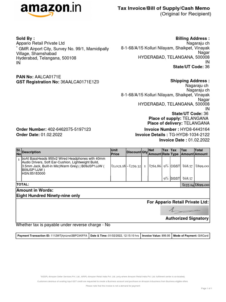 Boat Bassheads 950v2 1feb 2023 PDF Invoice Business