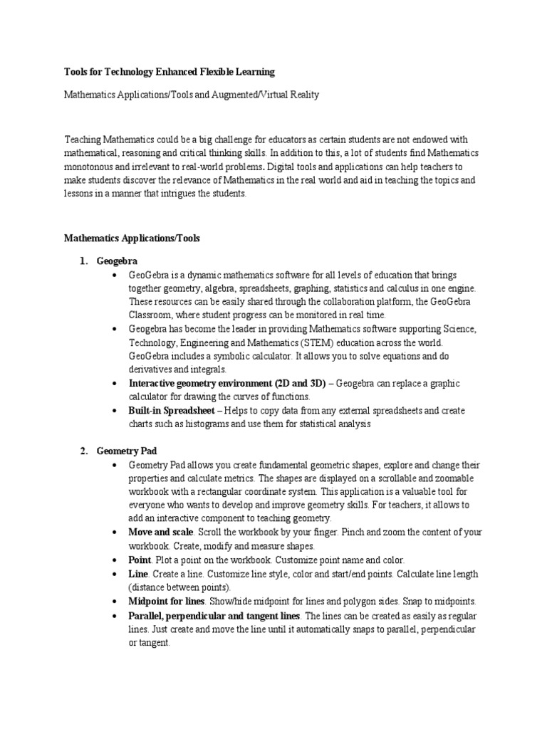 Tools For Technology Enhanced Flexible Learning | PDF | Triangle ...